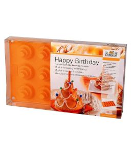 Moule silicone "Happy Birthday" - 15 cavités