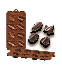 Silicone Chocolate Mold "Hojas"
