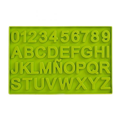 Silicone Chocolate Mold "Letters & Numbers"