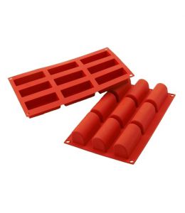 Moule silicone "Mini Bûche" - 9 cavités