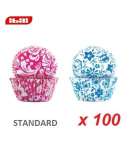 Standard Baking Cases "Flower Collection"  x 100