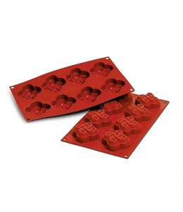 Moule silicone "Croix Basque Lauburu" - 8 cavités