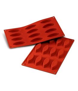 12 Cavity Silicone Mold  "Barquette" - SILIKOMART