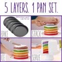 Set de 5 moldes redondos - WILTON