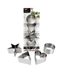 Set de 4 emporte-pièces en inox