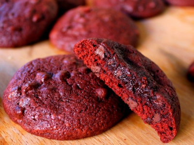 La recette des Cookies RED VELVET