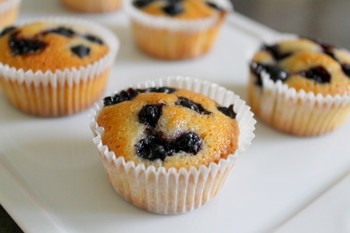 Financiers aux myrtilles